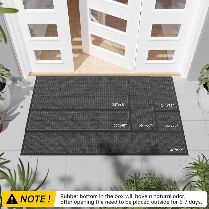 Durable Front Door Mat, Non-Slip Rubber Backing, Stain and Fade Resistant - Image 6