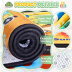 Construction Site Play Rug for Kids, Car Play Mat - Image 3