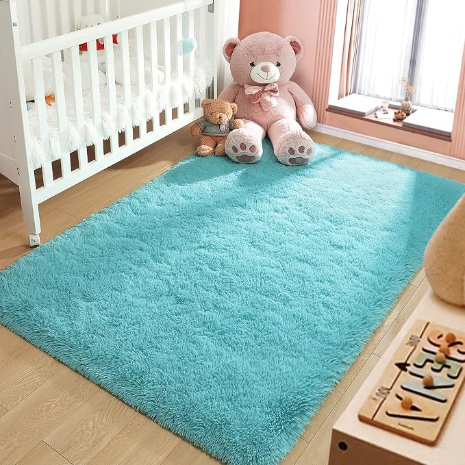 LOCHAS Ultra Soft Indoor Modern Area Rugs Fluffy Living Room Carpets - Image 7