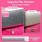 Hot Pink Small Round Rug 3Ft for Girls Bedroom, Fluffy Circle Area Rugs for - Image 6