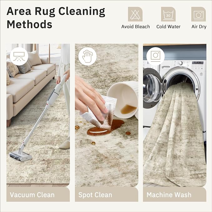 Soalmost Runner Rug 2x5 Washable Non-Slip Kitchen Runner Rugs - Image 9