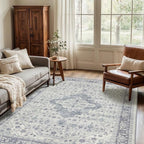Rugxara Washable Area Rug for Living Room, Vintage Boho Rugs for Office - Image 3