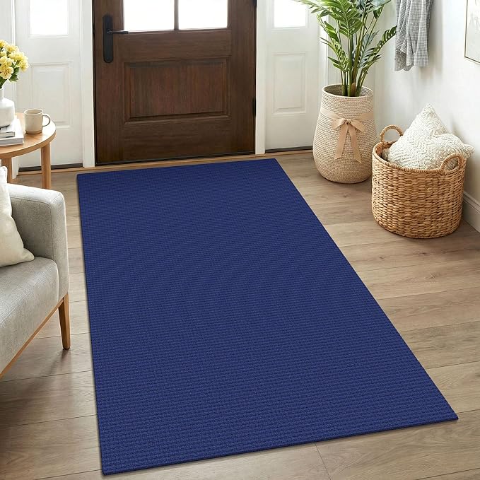 KOZYFLY Washable 3x5 Entry Woven Area Rug, Braided Throw Rugs by KOZYFLY