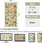 DUKINO 2x4 Washable Runner Rugs, Non Slip Floral Print Entryway Rug - Image 2