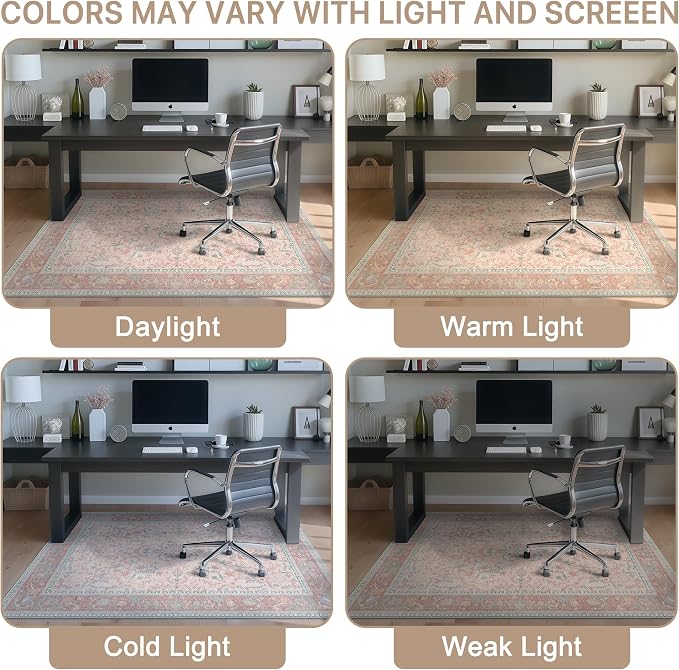 36"x48" Office Chair Mat for Hardwood Tile Floor, Under Desk Carpet Protector - Image 6