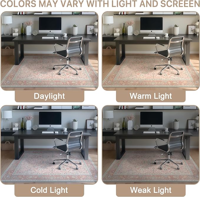 48"x60" Office Chair Mat for Hardwood Tile Floor, Under Desk Carpet Protector - Image 6
