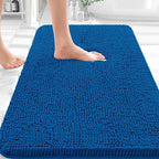 OLANLY Bathroom Rugs 35x24, Extra Soft Absorbent Chenille Bath Rugs, Rubber by OLANLY
