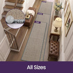 DEX Hallway Runner Rug 2x6, Non Slip Rubber Backing Inside Entryway Carpet - Image 2