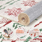 Nakagishi Christmas Rugs: 8x10 Washable Boho Large Neutral Soft Rug Stain - Image 6