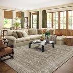 Washable Area Rugs for Living Room: 8x10 Bedroom Rug Boho Vintage Area Rug by palohom