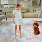 Ultra Soft Rug for Living Room, 5X8 Fluffy Shag Area Rug for Bedroom, Modern - Image 5