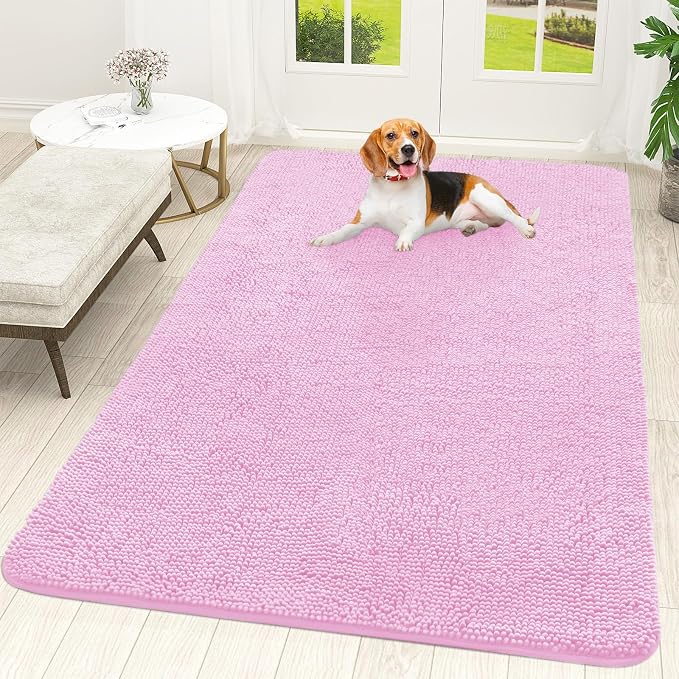 OLANLY Dog Door Mat for Muddy Paws 70x46, Absorbs Moisture and Dirt, Absorbent by OLANLY