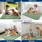 OLANLY Dog Door Mat for Muddy Paws 24x16, Ultra Absorbent Chenille Mud Doormat - Image 8
