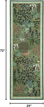 GarveeHome Jungle Rug 2x6 Kitchen Runner Rug Non Slip Washable Runners - Image 2