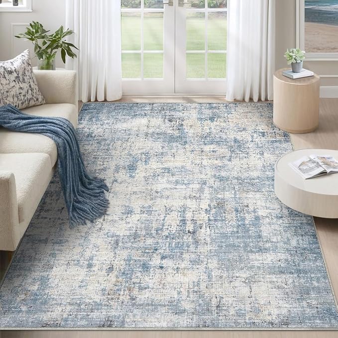 6x9 Area Rugs Washable Living Room Rug-No Slip Soft Carpets Modern Abstract by Unknown