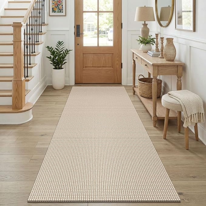 KOZYFLY Runners for Hallways 3x8 ft Washable Kitchen Runner Non Slip Rubber by KOZYFLY