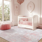 RELEANY Washable Area Rugs 4'x5' Non-Slip Modern Abstract Soft - Image 2