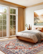 AMADA HOMEFURNISHING 8x10 Washable Area Rug, Low-Profile Large Area Rug - Image 4