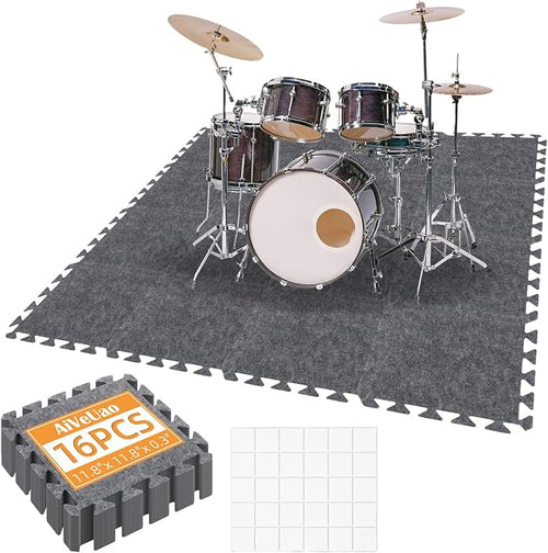 16Pcs Sound Absorbing Interlocking Floor Mats, Non-Slip Anti Vibration by Unknown