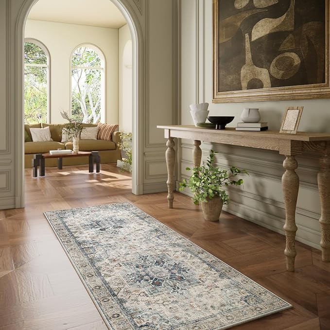 Machine Washable Kitchen Runner Rugs: 2'x6' Hallway Runner Rug Non Slip Low - Image 5
