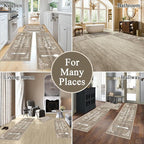 Vaukki Boho Kitchen Rug Sets 3 Pieces, Washable Kitchen Mats - Image 3