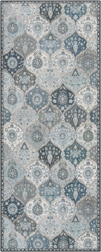 Lahome Moroccan Trellis Kitchen Runner Rug, 2x5 Washable Runners - Image 2