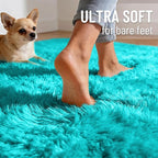 OLANLY Area Rugs for Living Room Bedroom, Machine Washable 4x5.9 ft Soft Fluffy - Image 4