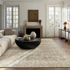Machine Washable Rugs for Living Room: 6x9 Area Rugs for Bedroom Vintage Stain - Image 2
