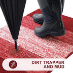 Kitinjoy Indoor Outdoor Door Mat, 44x24 Non-Slip Absorbent Dirt Trapper - Image 2