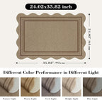 Easy Jute Outdoor Mats for Front Door, 2x3 Small Washable Kitchen Rugs - Image 2