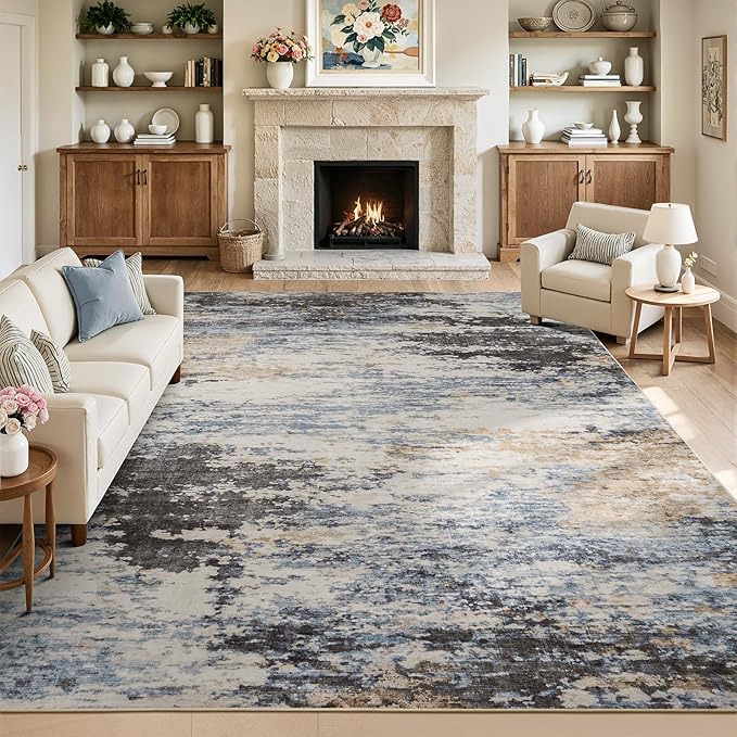 Lofus 8x10 Area Rug for Living Room, Abstract Large Rugs by Lofus