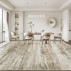 Washable Rug 9x12 Area Rugs for Living Room: Large Neutral Soft Rug Abstract - Image 7