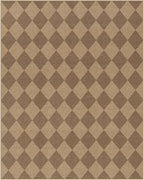 Lahome Colette Checkered Easy Jute Rug 8x10, Washable Rugs - Image 9