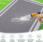 HappyTrends Outdoor Rug Reversible Portable Plastic Straw Camping Rugs - Image 5