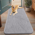 Smiry Dog Door Mat for Muddy Paws 48x30, Absorbent Dirt Trapper, Non-Slip by Smiry