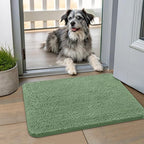 Smiry Dog Door Mat for Muddy Paws 24x16, Absorbent Dirt Trapper, Non-Slip by Smiry