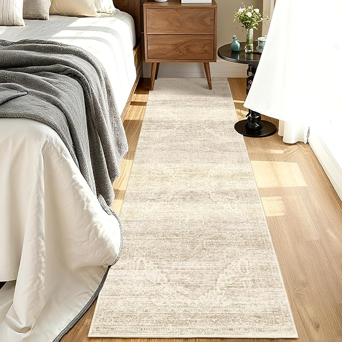 Kitchen Runners Rug 2.5x8 with Non-Slip Backing, Vintage Washable Runner Rugs - Image 7