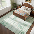 Washable Rugs 8x10 Area Rugs for Living Room, Ultra Soft Faux Wool Retro Carpets - Image 5