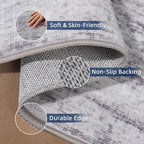 Runner Rug 2x12 Runners for Hallway 12ft Non-Slip, Long Abstract Kitchen Rug - Image 4