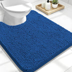 OLANLY Toilet Rugs U-Shaped 24x20, Extra Soft Absorbent Chenille Contour by OLANLY