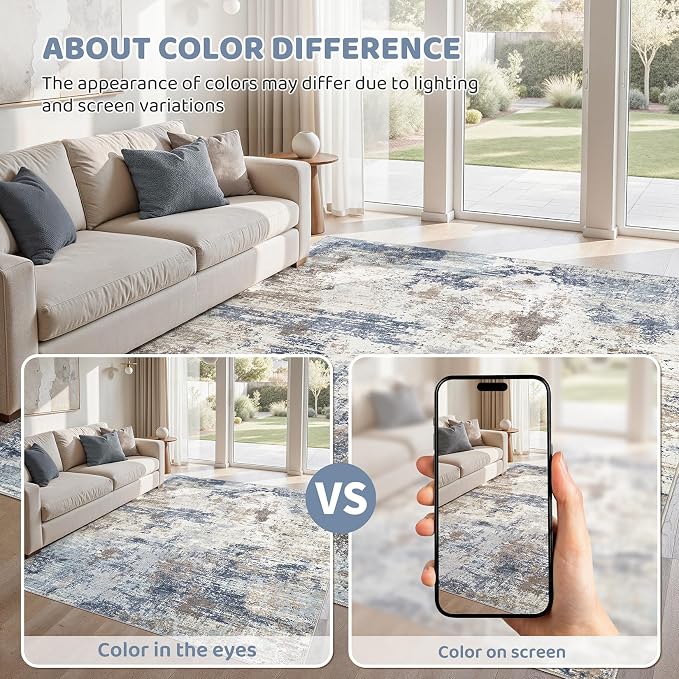 UERMEI 6x9 Area Rug Living Room Rugs - Image 4
