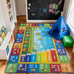 Unirea 3x5 Kids Rug for Playroom Bedroom Living Room, Washable Educational Play - Image 8