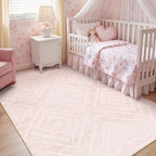 BESTSWEETIE Area Rug 6x9 Rug Machine Washable Non-Slip Low Pile Print Pattern - Image 2