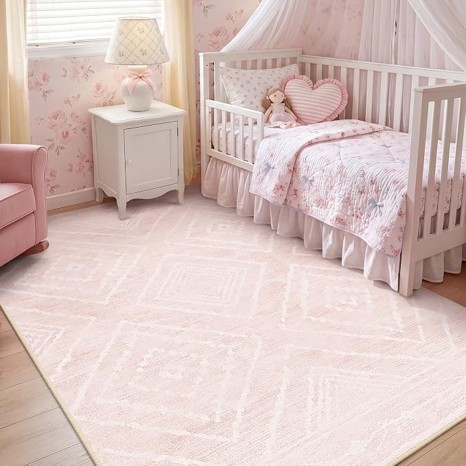 BESTSWEETIE Area Rug 9x12 Rug Machine Washable Non-Slip Low Pile Print Pattern - Image 7
