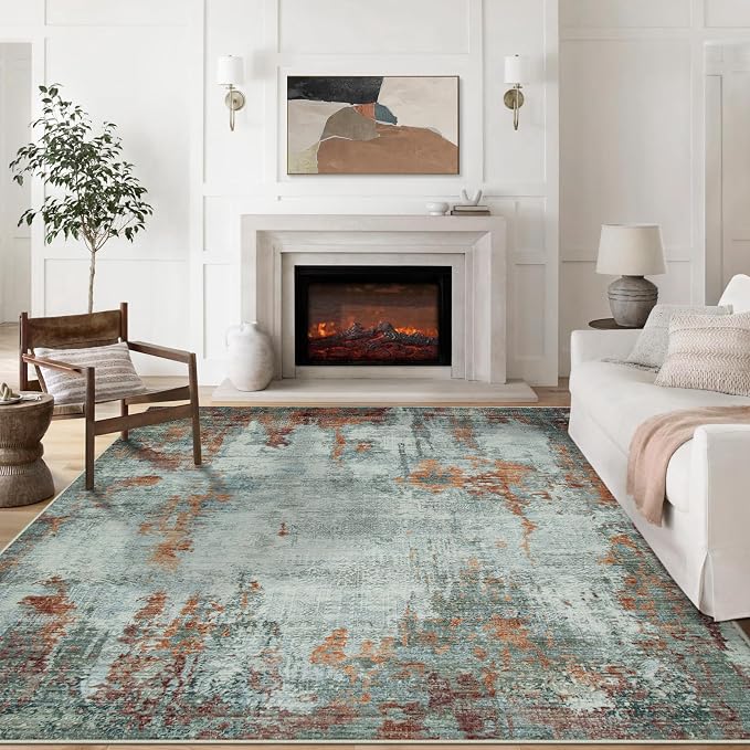 9x12 Area Rugs for Living Room Rug Washable: Modern Large Rug for Dining Room by Aelenmu