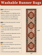 SERISSA Runner Rug for Hallways, Extra Long Boho Rug Ultra Soft Vintage - Image 2