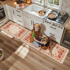 KIMODE Fall Kitchen Mats Cushioned Anti Fatigue 17"x47"+17"x29", Padded Kitchen - Image 3