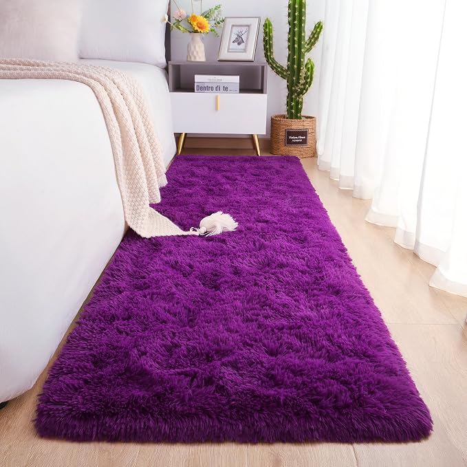 Chicrug Soft Runner Rugs for Bedroom Living Room Plush Fluffy Rug 2x6 Feet by ChicrugHomeDecor