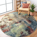 Lahome Modern Abstract Round Rug 5ft by Lahome