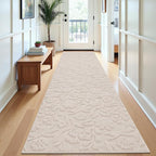 Vaukki 2x8 Runner Rug for Living Room, Soft Fluffy Washable Modern Floral - Image 8